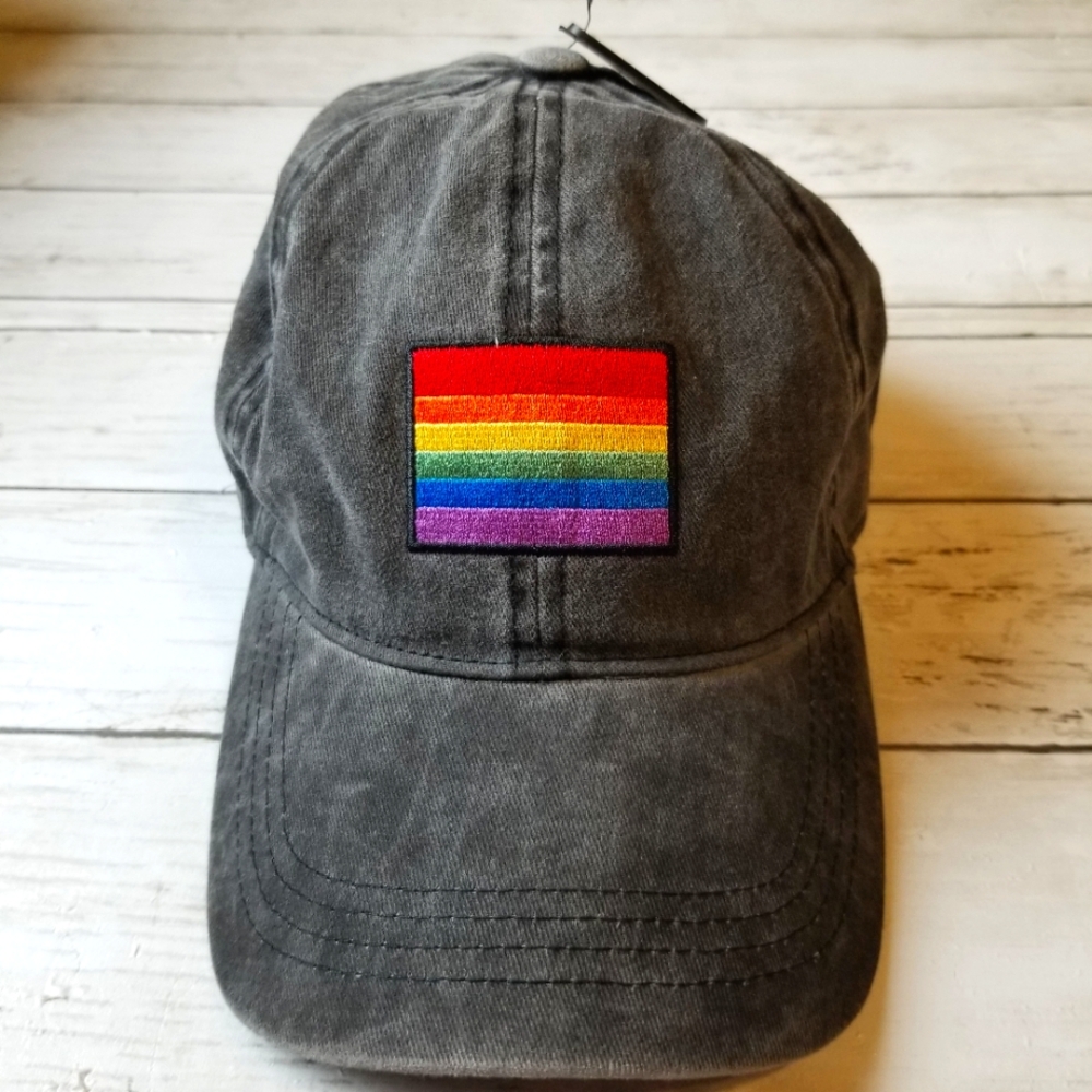 David And Young Pride Rainbow Patch Baseball Cap … - image 1